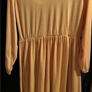 Yellow Long Sleeve Dress